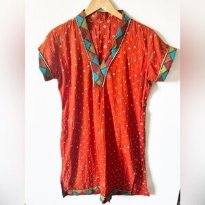 Bandhni Tie Dye print kurti women’s tunic - traditional